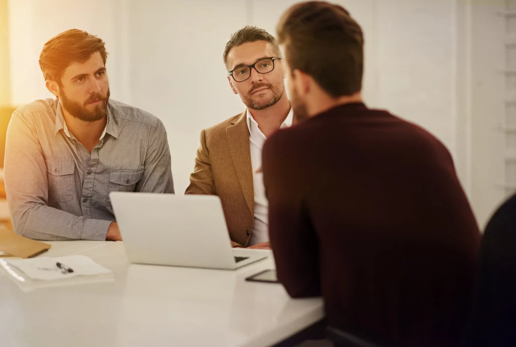 Recruitment agency meeting